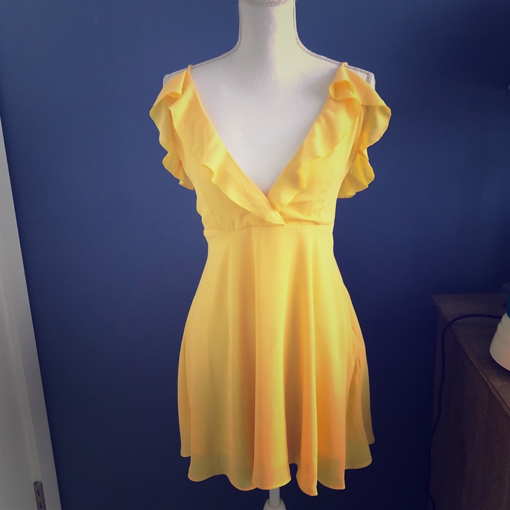 Oh My Love London Frill Front Skater Dress Size M